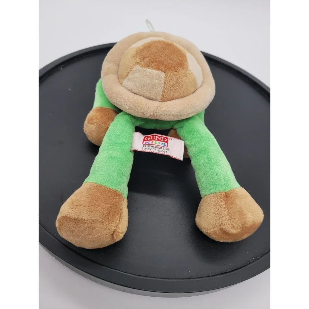GUND Kids Flopadoodles Tuffy Turtle Plush Toy Green Brown  Animal 60241 8